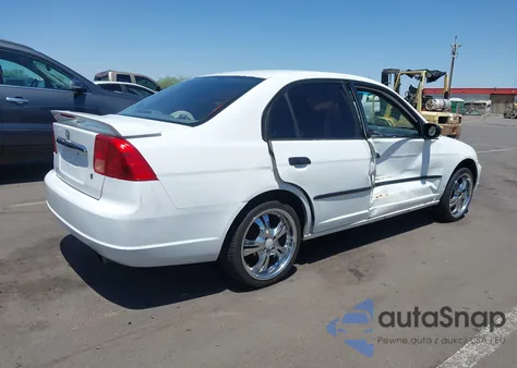 2001 Honda Civic Dx z USA, uszkodzony, nr VIN 1HGES152X1L063818